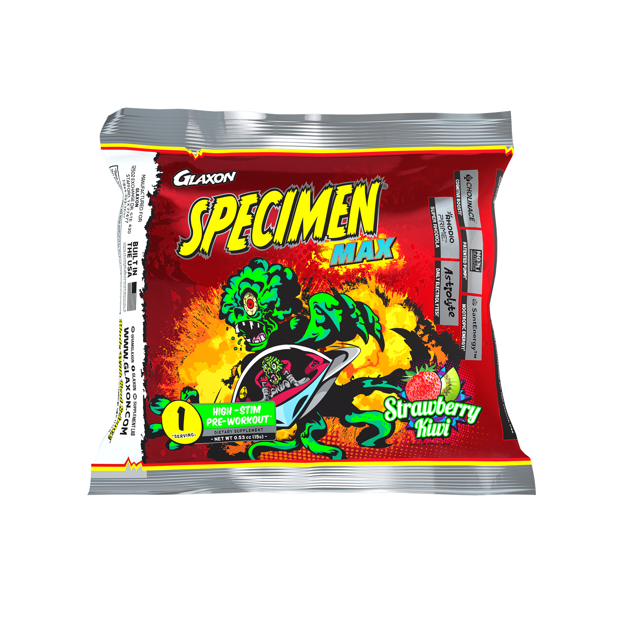 Glaxon Specimen Max - High Stim Pre-Workout - Sample Packet