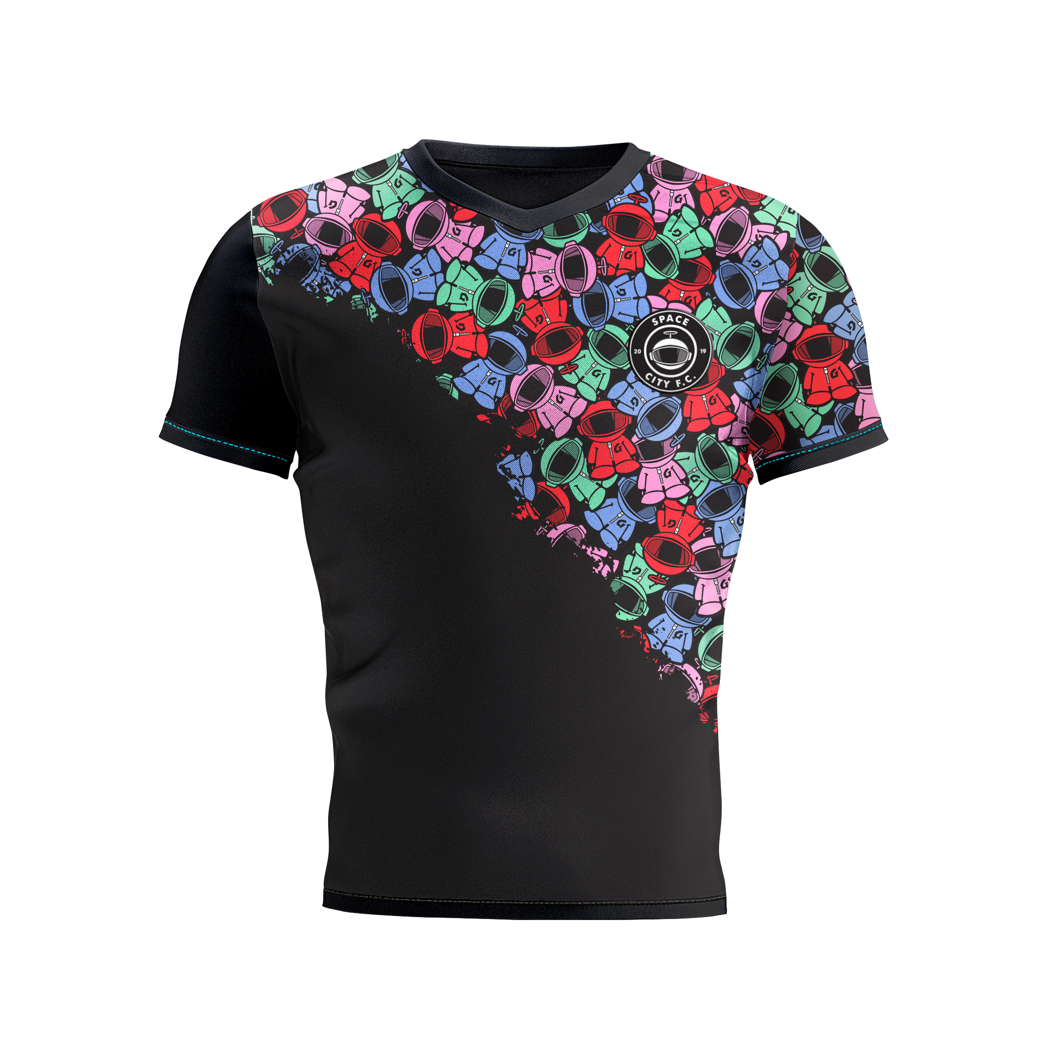 Glaxon el classico jersey, front facing, mesh material, soccer jersey, slightly oversized fit