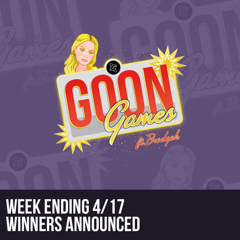 Winners Announced: GoonGames Trivia week 4/13-4/16 - Glaxon