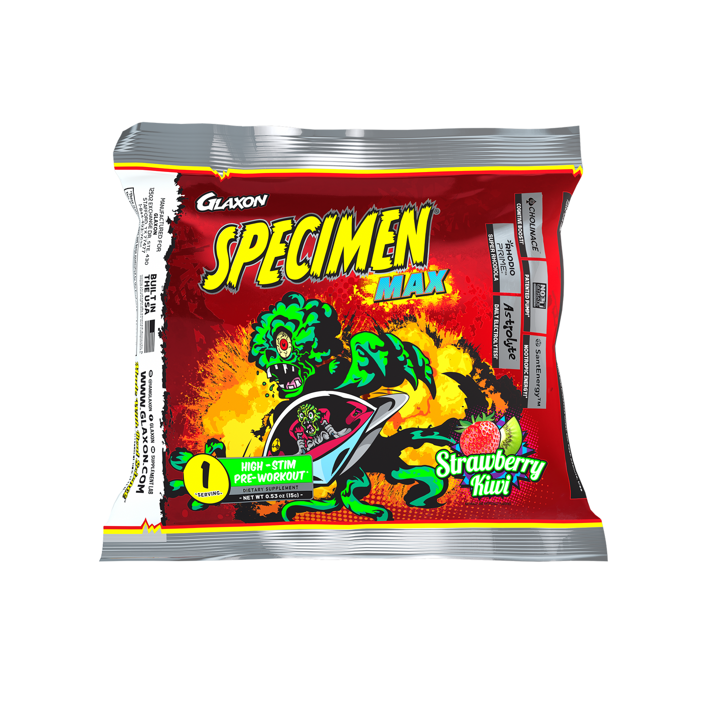 Specimen Max High Stim PreWorkout Glaxon