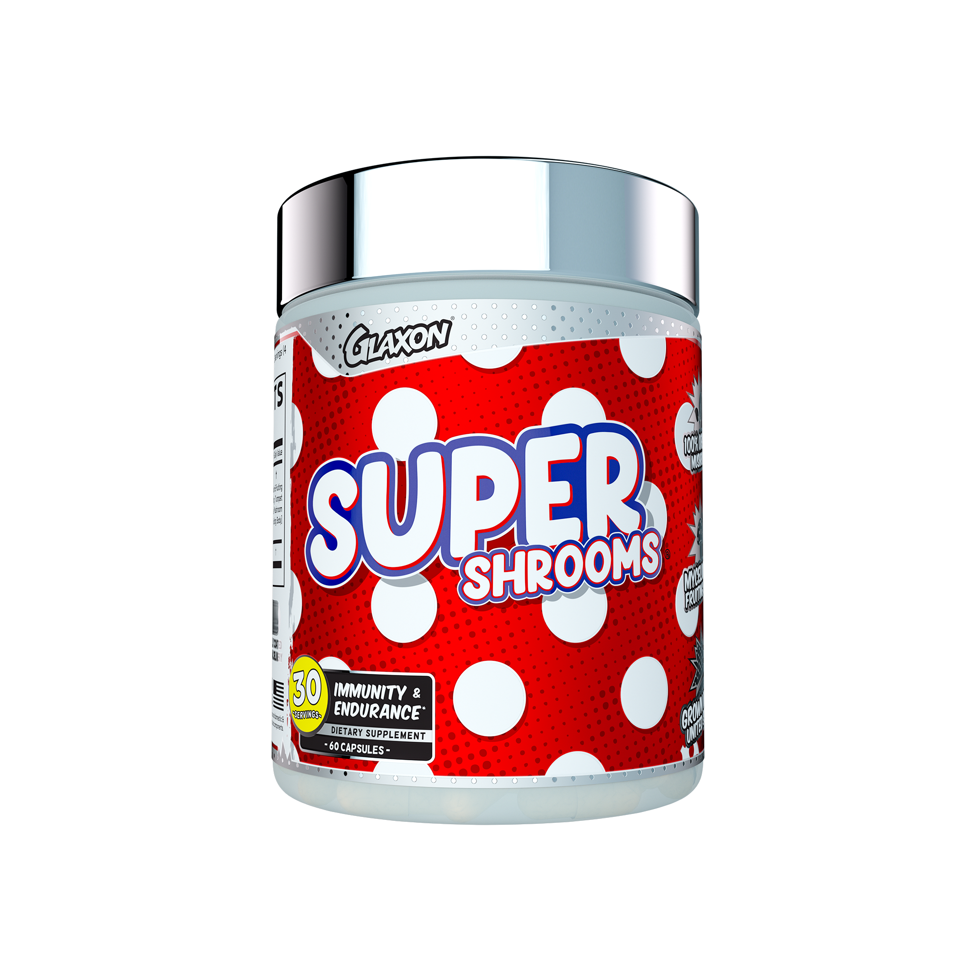 Glaxon SuperShrooms - Organic Mushrooms - Immune & Endurance Booster